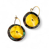 Brincos Beiju duplos com argola fechada