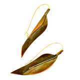 Brincos Eucalyptus com gancho fechado