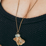 Colar Ginkgo folha pequena