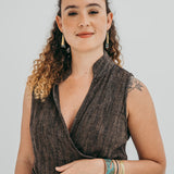 Brincos  Halley assimétricos com gancho