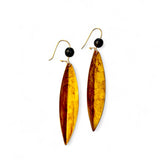 Brincos Olive grandes com pedra