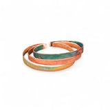 Pulseira de 7mm martelada