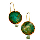 Brincos Moon pequenos com pedra