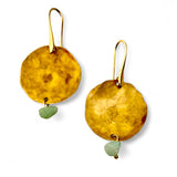 Brincos Moon pequenos com pedra