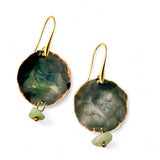 Brincos Moon pequenos com pedra