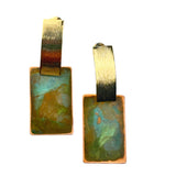 Brincos stud Tribu Rectangle